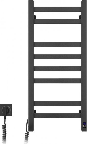 Tharëse elektrike peshqirësh Navin Avant-garde 480x600, 100W, IP44, e zezë mat