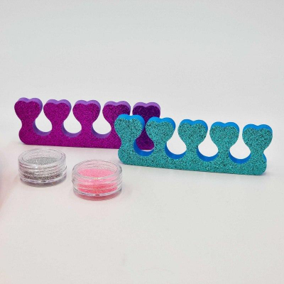 Set manikyri për kalamajt Woopie ART&amp;FUN Nail Glam Salon, tharëse thonjsh, 3 llakë, me shumë ngjyra