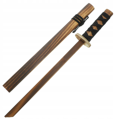 Дрвен меч Leantoys Wooden Sword Red, 73cm, црвена