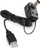 Adaptues energjie USB në IEC Spacetronik, 5V, kabëll 1m, i zi