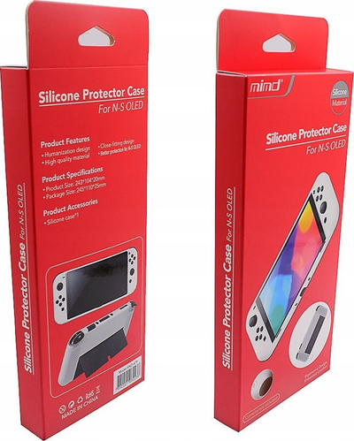 Mbrojtëse silikoni Mimd për Nintendo Switch, e bardhë