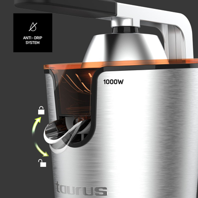 Shtrydhëse agrumesh Taurus Easy Press 1000 Legend, 1000W, 0.65L, inox
