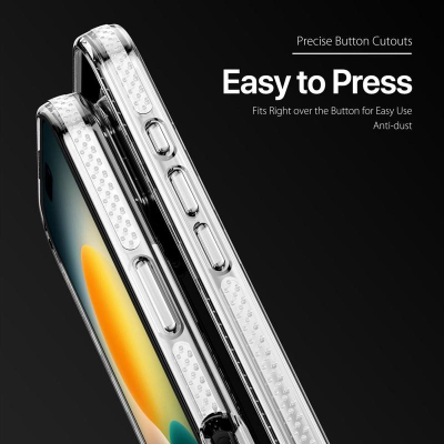Mbrojtëse telefoni Dux Ducis Clin për iPhone 17, transparente, që s’verdhet