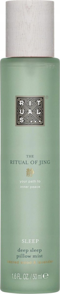 Spraj për jastëk Rituals Jing Deep Sleep, 50 ml, me erë dru të shenjtë dhe livandë