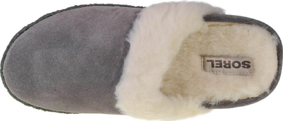 Pantofla për goca Sorel Nakiska Slide II, suede, gri