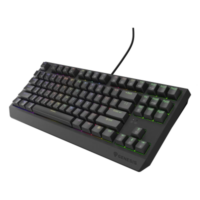 Tastierë gaming Genesis Thor 230 TKL, mekanike Outemu Brown, RGB, e zezë