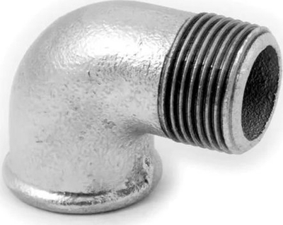 Gypth lidhës AGAflex Elbow 90°, swivel screw in 3, i galvanizum