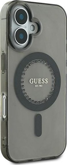 Kapak telefoni Guess GUHMP16MPFTDTEK, për iPhone 16 Plus 6.7", MagSafe, i zi