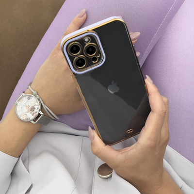 Kapak telefoni Samsung Galaxy A13 5G, xhel TPU, transparent, vjollcë me të artë