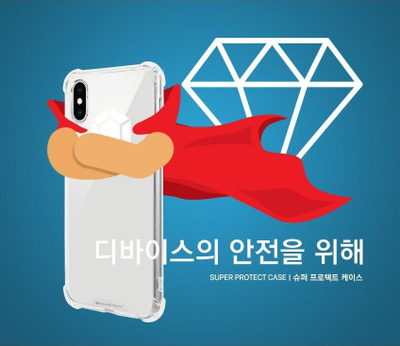 Mbrojtëse telefoni Mercury Super Protect për iPhone XS Max, transparente