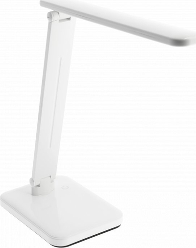 Llambë tavoline GTV, LED, me portë USB, e bardhë