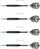 Стрелки дарт Harrows Black Arrows, стоманена врвка, 20g, црни