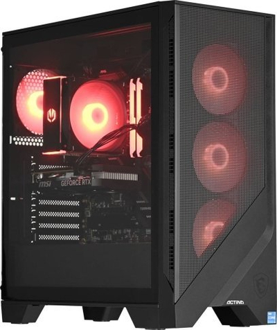 PC desktop gaming Actina Ryzen 5 7500F, 32GB RAM, RTX 4060 Ti, 1TB SSD, i zi
