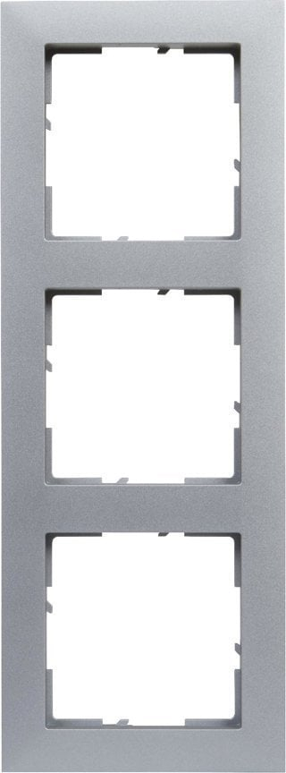 Kornizë potuale Legrand SUNO Triple Frame 721513, për 3 module, ngjyrë alumini