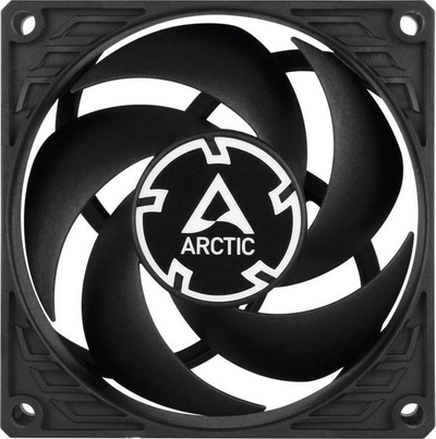 Вентилатор за компјутер ARCTIC P8 Slim PWM PST, 80 mm, низок профил, црн
