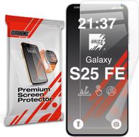 Mbrojtës ekrani GRIZZ Glass Premium, për Samsung Galaxy S25 FE, transparencë e lartë, rezistent ndaj gërvishtjeve, transparent