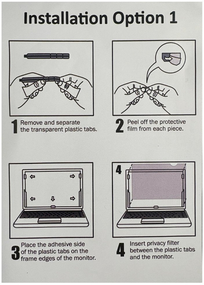 Filtër privatësie Origin Storage 2-Way Plug-in, për monitor 24\", 16:9