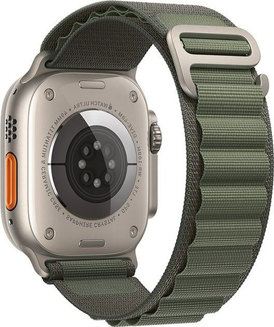 Rrip ore Forcell F-Design FA13 për Apple Watch 42 44 45 49 mm, poliestër elastik, jeshil