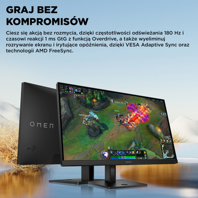 Monitor gaming HP OMEN 27q G2, 27\", QHD 2560x1440, 180Hz, IPS, i zi