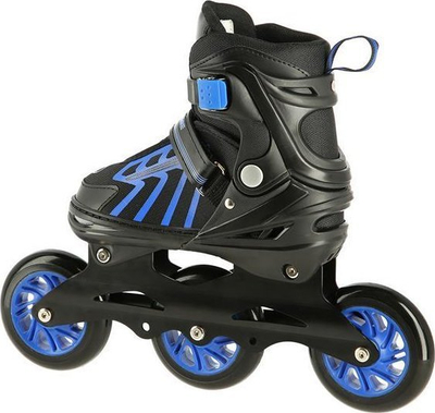 Patina inline Nils Extreme NA18812, me numër që rregullohet 39-43, kushineta ABEC9, ngjyrë e zezë me blu