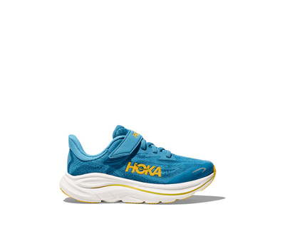 Детски патики за трчање Hoka Clifton 10, мрежа, со леплив ремен, сини