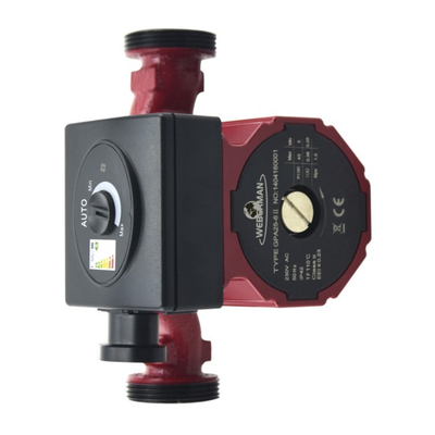 Циркулациона пумпа Weberman GPA II 25-6, 3 m³/h, 6.2 m, црвена