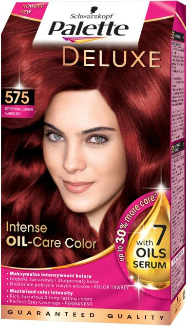 Ngjyrë flokësh Schwarzkopf Palette Deluxe, 575 Intense Red