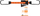 Litar elastik Bradas BCH1-080600R-E, 60 cm, 8 mm, portokalli