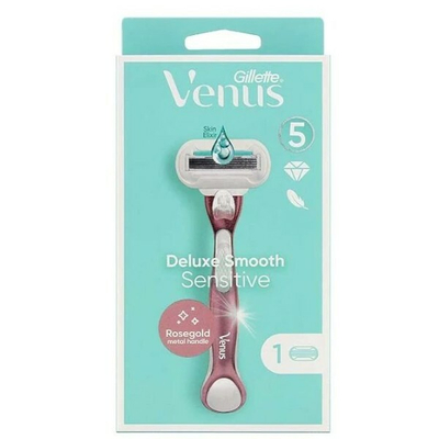 Женски сет бричеви Gillette Venus Extra Smooth Sensitive Rose Gold + 1 резервна глава