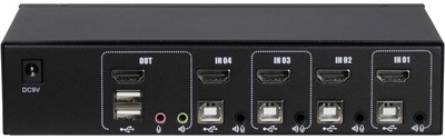 Switch KVM INTER-TECH AS-41HA, 4-porte, HDMI