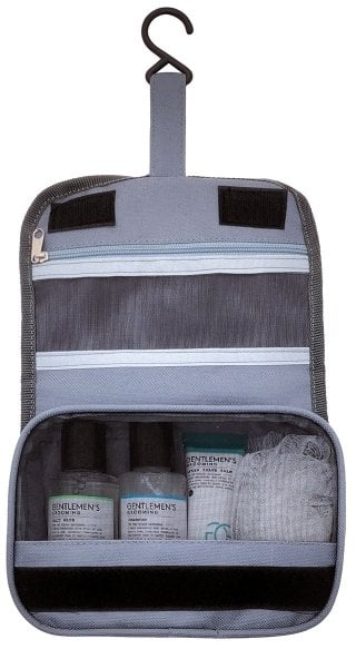 Сет подарок за брада Accentra Grooming for Gentlemen, 4 парчиња, мирис Cool Mint Lime, црно бела нане