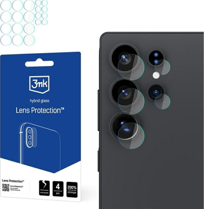 Mbrojtës kamere 3mk për Samsung Galaxy S25 Ultra, xham hibrid, shumë i hollë, i tejdukshëm