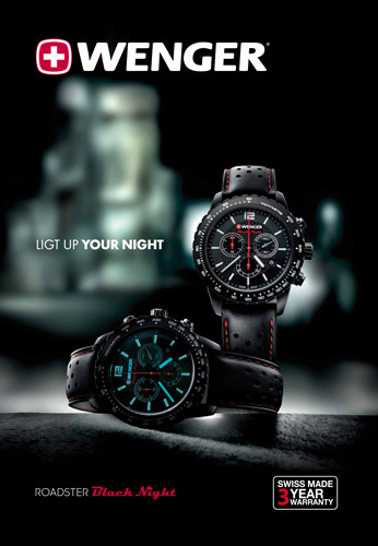 Orë dore Wenger Roadster Chrono 01.0853.107