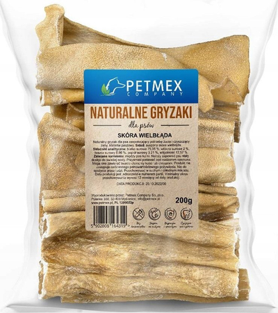 Shpërblim për qen Petmex Camel Skin, lëkurë deveje, 200g, natyral