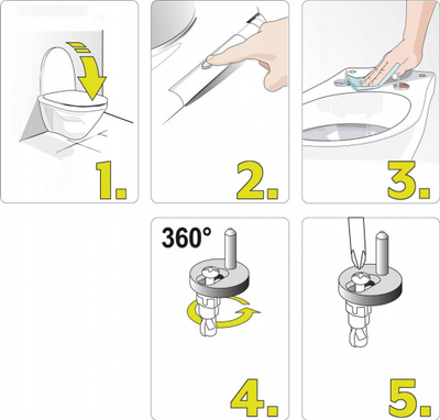 Капак за тоалет Фала Soft Close Slim, дуропласт антибактериски, универзален, бел