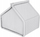 Shpi për qen DIAMOND Kennel R1, 42x32x43 cm, lëkurë eko, gri