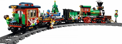 Set lodër LEGO Creator Expert Winter Holiday Train 10254, 734 pjesë, 12+, shumëngjyrësh