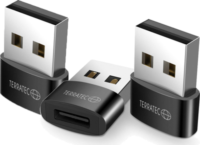 Përshtatës USB TerraTec C20, USB A në USB C, i zi