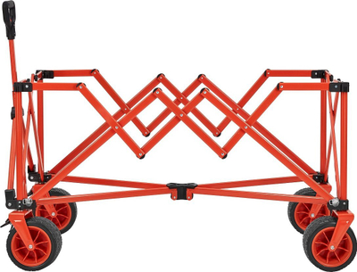 Karrocë palosëse kampingu KingCamp Folding Cart, 190L, 100kg, portokalli bezhë