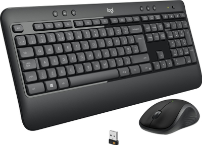 Set tastierë edhe maus me kamerë Logitech MK540 Advanced US edhe Brio 100, wireless, Full HD 1080p, i zi