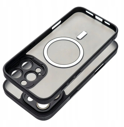 Maskë telefoni OEM VARIETE MAG COVER për iPhone 17 Pro, përputhet me MagSafe, anë TPU, e zezë