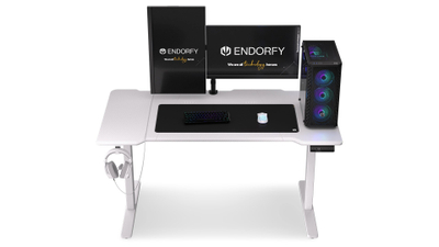 Tavolinë gaming Endorfy Atlas L Electric, elektrike, 150×78 cm, e bardhë