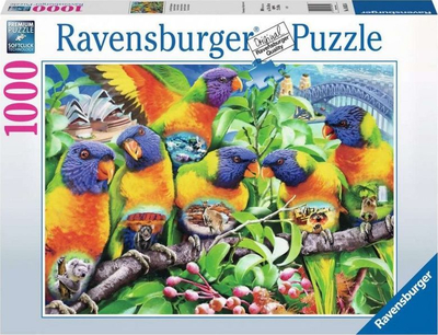 Puzzle Ravensburger Land of the Lorikeet, 1000 copa, premium, shumëngjyrësh