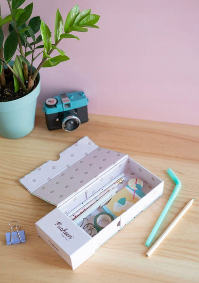 Mbajtëse lapsash dhe telefoni Pusheen Foodie Collection, karton i trashë, 22.5 x 9.5 x 4 cm, shumëngjyrëshe