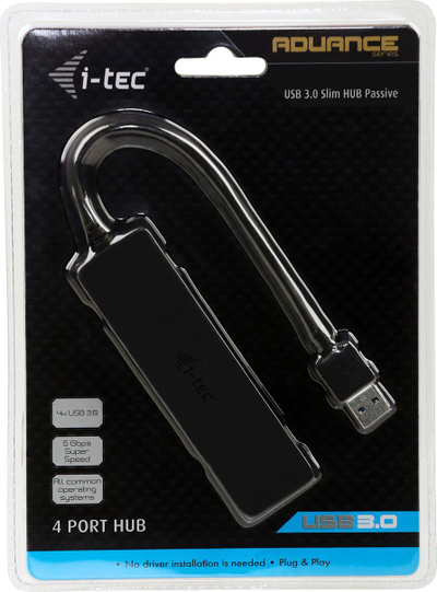 HUB USB I-TEC USB 3.0 Slim, 4 porte, i zi (U3HUB404)