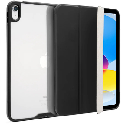 Mbulesë tablet Pipetto Tri-Folio, për iPad 10.9" 2022, që rri në këmbë, e zezë