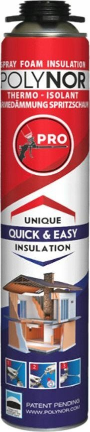 Shkumë izolimi Polynor Home, spray 750 ml, termike dhe akustike