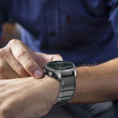 Rrip çeliku Tech-Protect SteelBand për Garmin Fenix 5X 6X 7X 8 51mm, inox, argjend