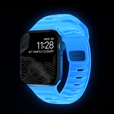 Rrip dore Nomad për Apple Watch, 38 40 41 42mm, port standard, i zi