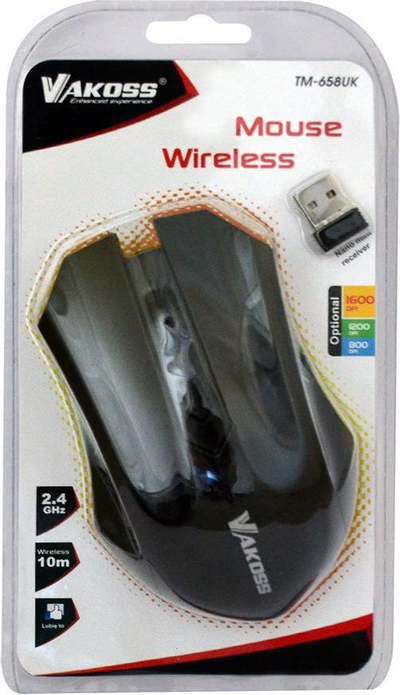 Maus Vakoss TM-658UK, wireless, USB, i zi